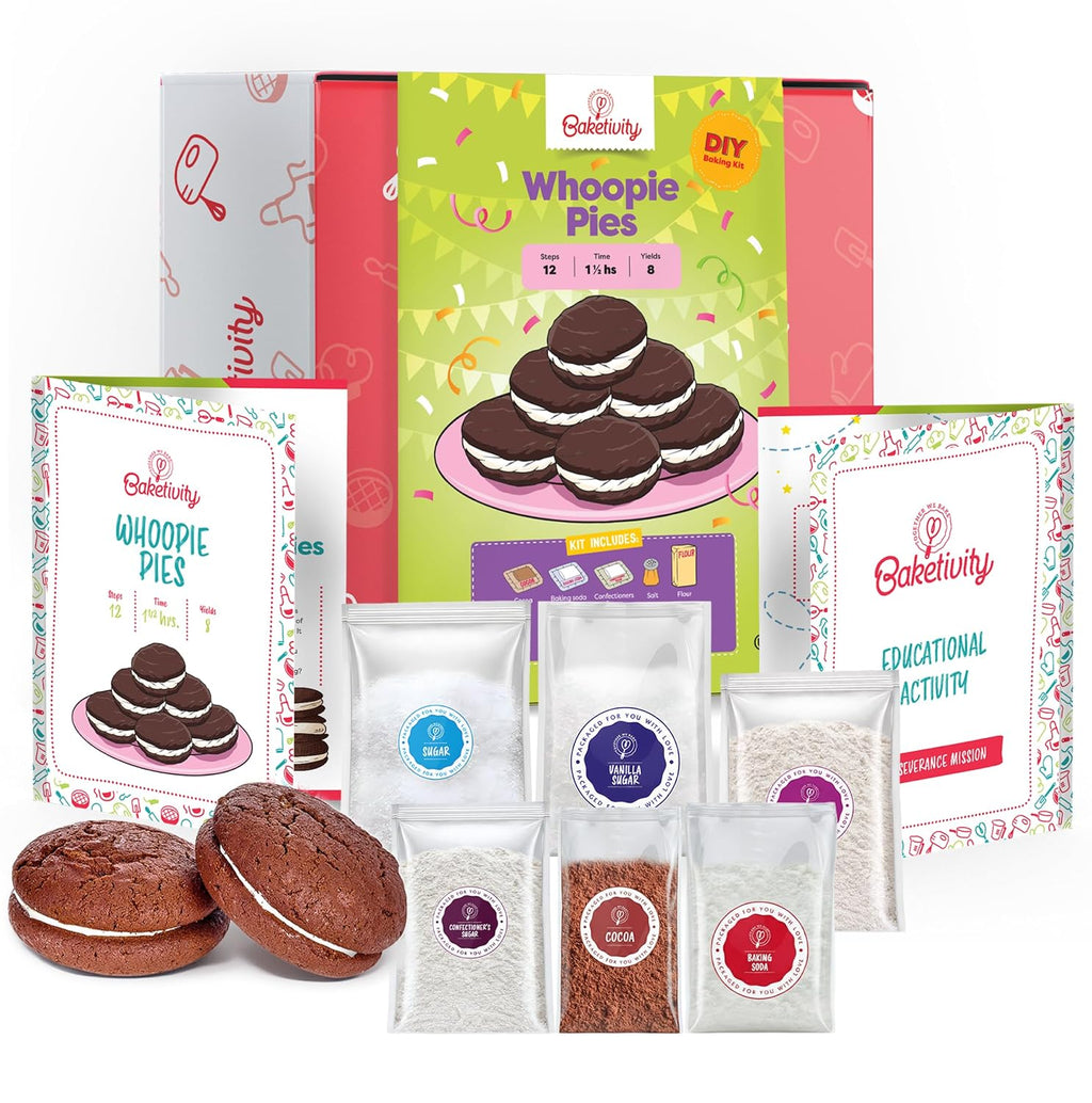 Baketivity Whoopie - Kit de hornear para niños con ingredientes premedidos