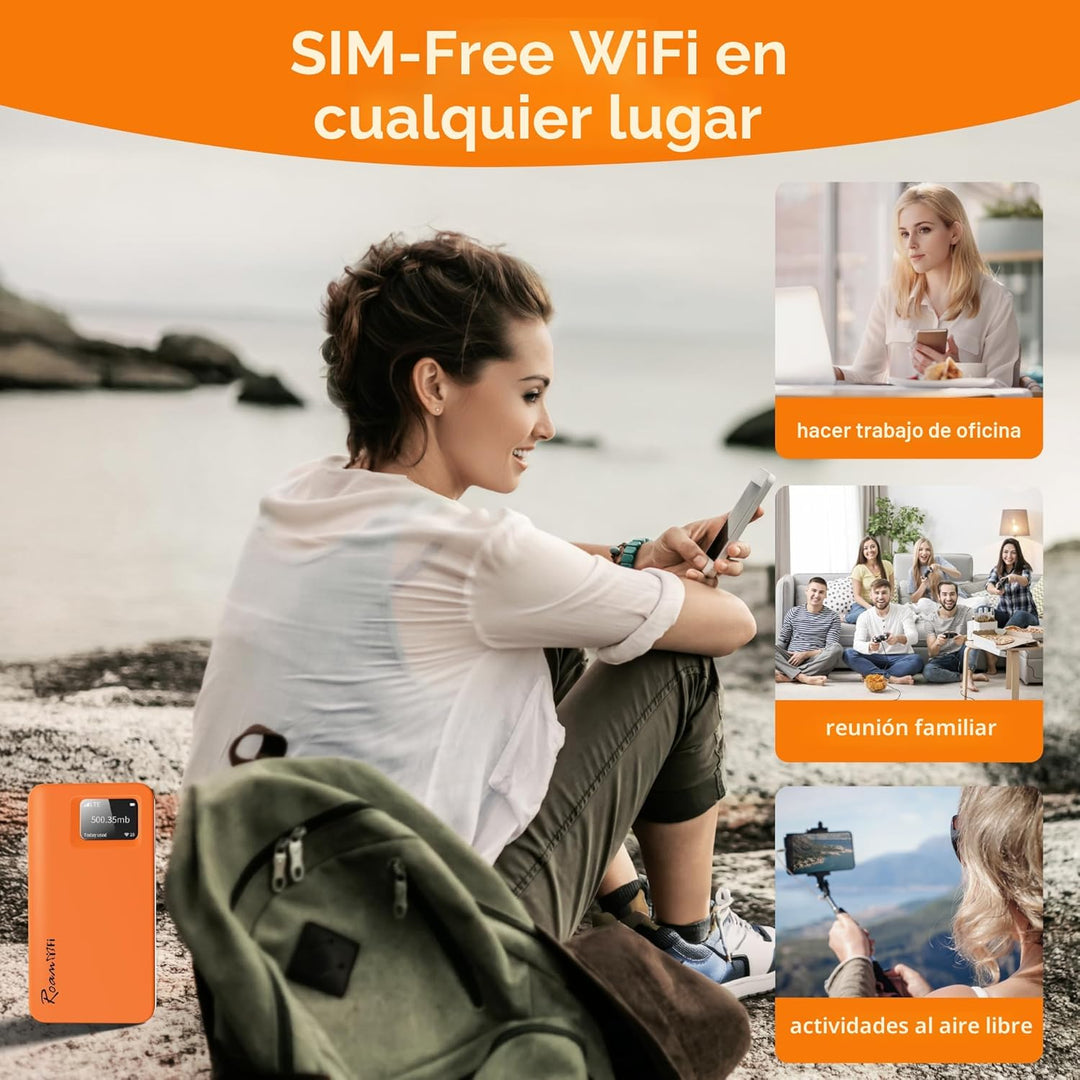 RoamWiFi 4G LTE - Enrutador de punto de acceso móvil, punto de acce...
