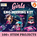 Butterfly EduFields 100+ Girls Engineering Science Kit para Kids Age 8-12