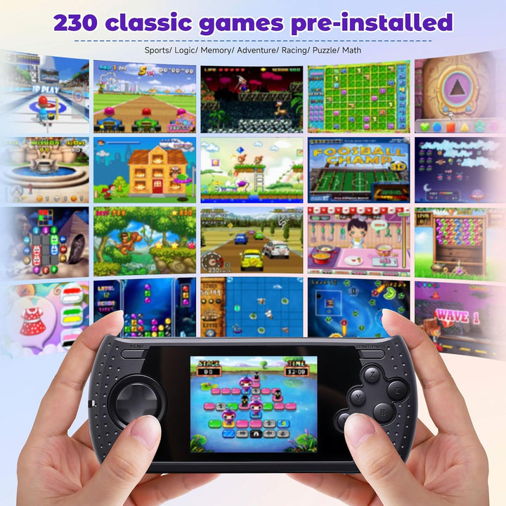 Consola de Juegos Portátil de 16 Bits para Niños con 230 Videojuego...