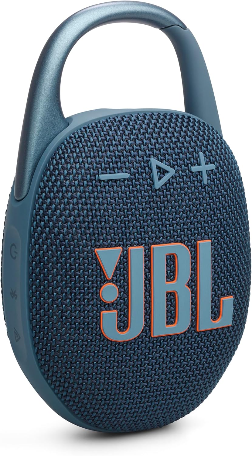 JBL Clip 5 - Altavoz Bluetooth ultraportátil, impermeable y a prueba de polvo, sonido Big JBL Pro con graves intensos, mosquetón integrado, hasta 12 horas de juego
