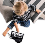 Piano de juguete de 24 teclas para niños, instrumento musical elctrónico educativo con micrófono
