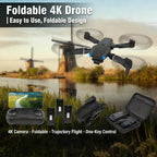 Dron con cámara 1080P HD, FPV Mini Drone plegable para adultos, Drone con una tecla de despegue/aterrizaje, selfie gesto, retención de altitud, giro 3D, fácil de volar, 2 baterías