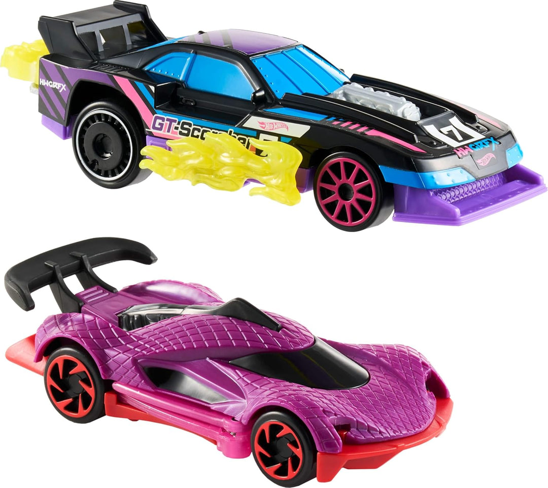 Hot Wheels Vamos a correr activados Paquete de 2 vehículos