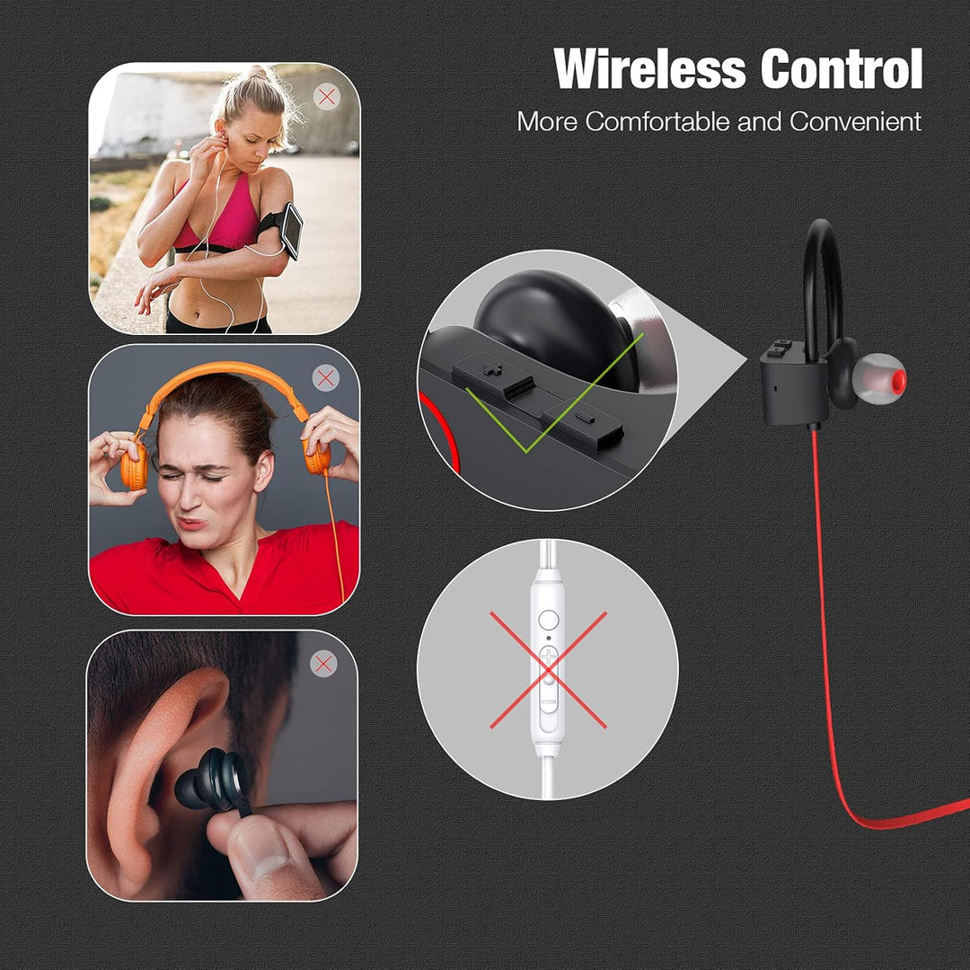 Boean - Auriculares Bluetooth inalámbricos, auriculares Bluetooth 5...