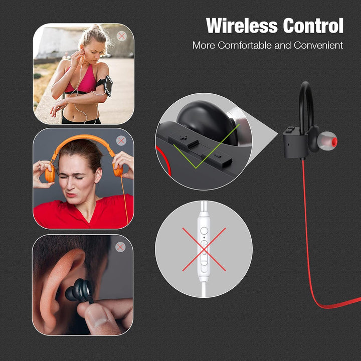 Boean - Auriculares Bluetooth inalámbricos, auriculares Bluetooth 5...