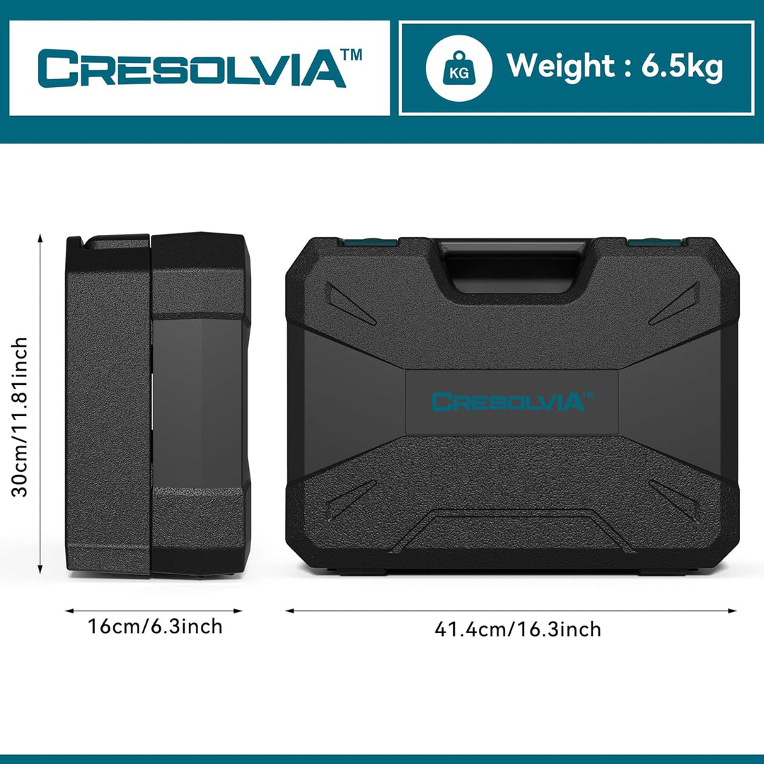 CRESOLVIA Kit de herramientas de 328 piezas para el hogar, juego de...