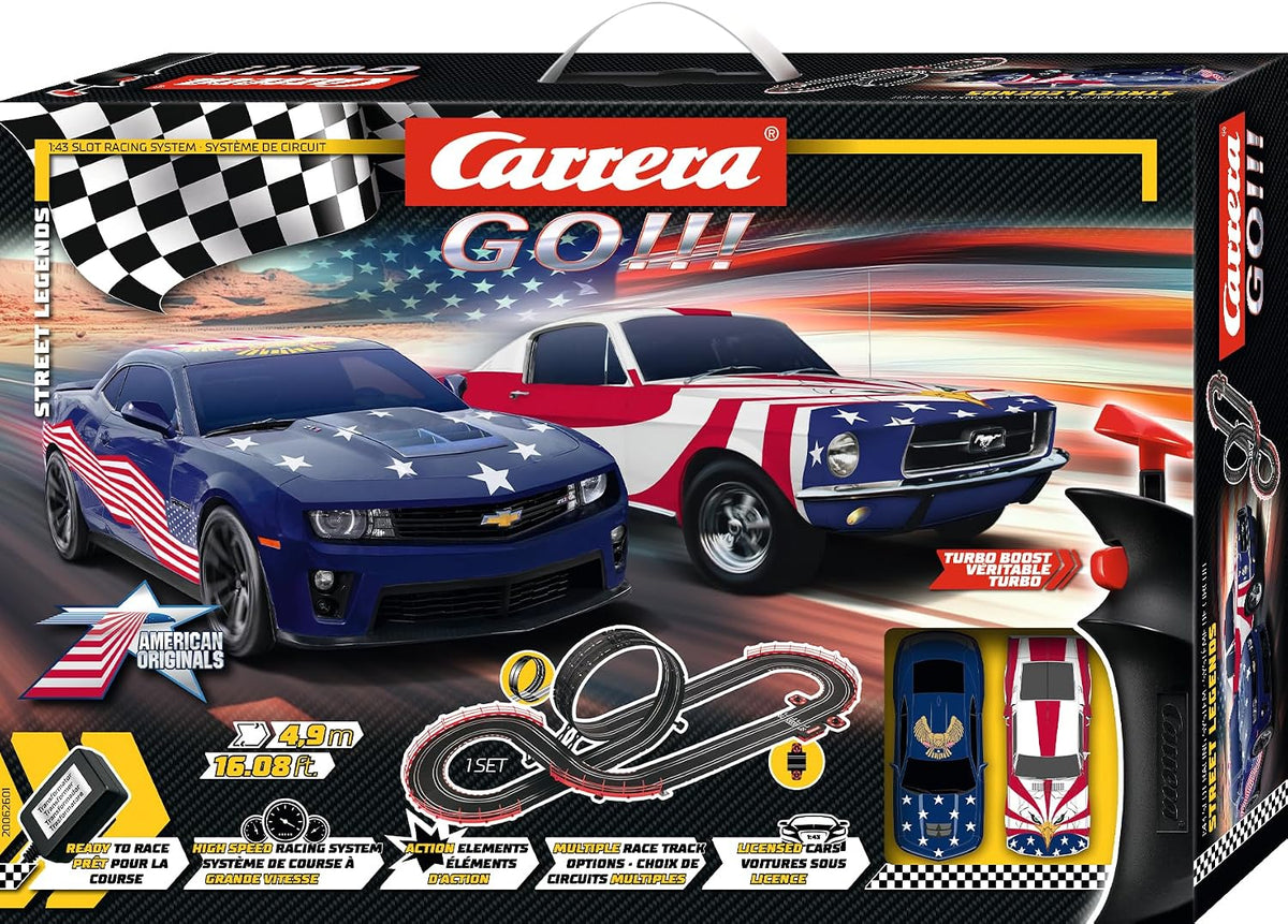 Carrera GO Street Legends - Juego eléctrico de pista de carreras de coches