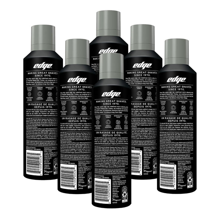 Edge Gel de afeitado para hombres, ultra sensible con avena coloida...