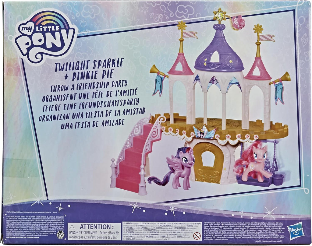 Juego del castillo de la amistad de My Little Pony Incluyendo figuras de Twilight Sparkle y Pinkie Pie (Exclusivo de Amazon)