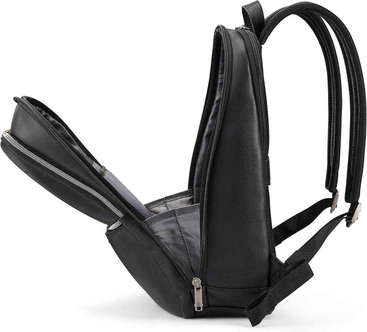 Samsonite Mochila delgada clásica de cuero