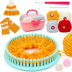 DPAPDI Knitting Loom Kit con Storage Boxes Yarns Knitting Tools