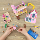 Pink Girls Seaside Beach Villa Friends - Juego de