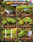 Juego de tren eléctrico de dinosaurio 135PCS para niños, pista de tren