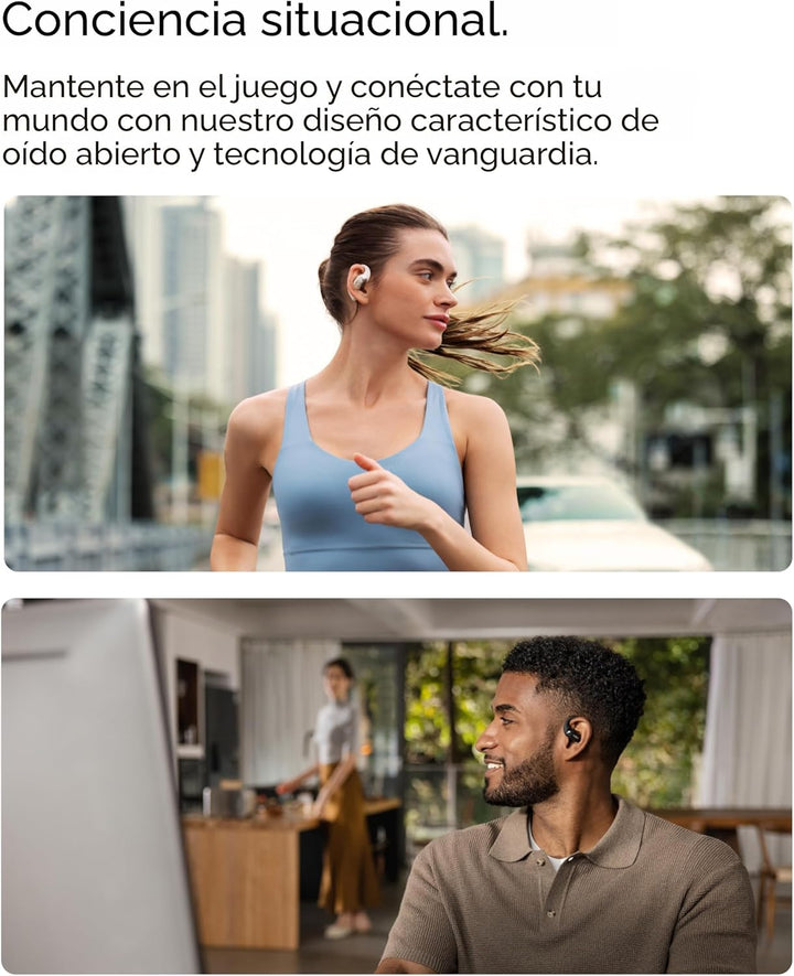 SHOKZ OpenFit 2 auriculares de oreja abierta, auriculares Bluetooth...