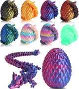 Huevos de dragón impresos en 3D con dragón en el interior