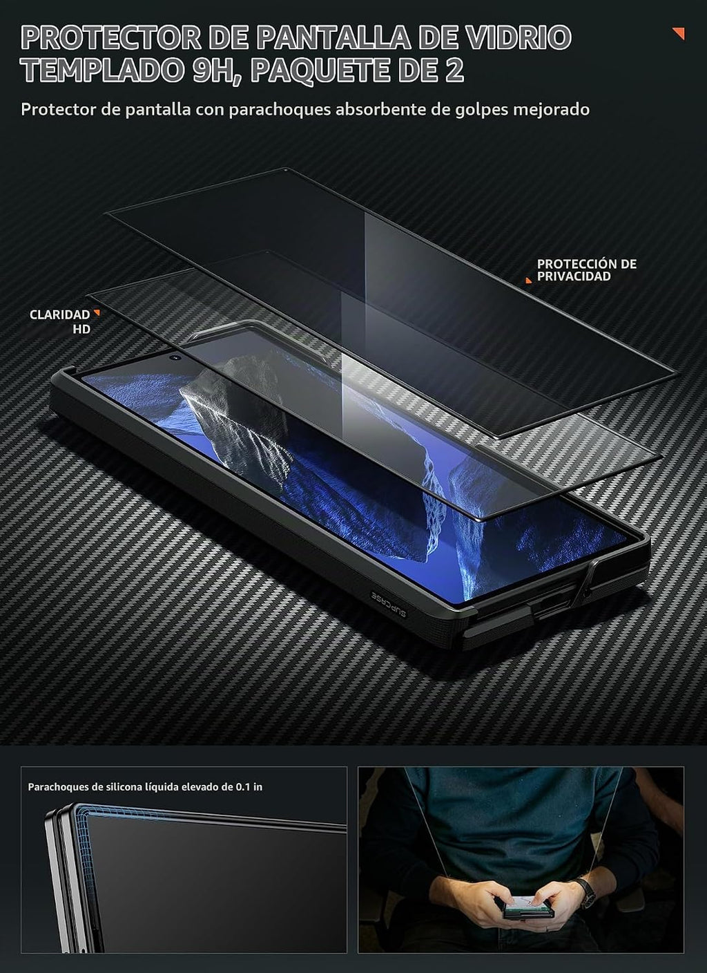 SUPCASE Funda para Galaxy Z Fold 8 Ultra/Z Fold 7, soporte magnético de 360