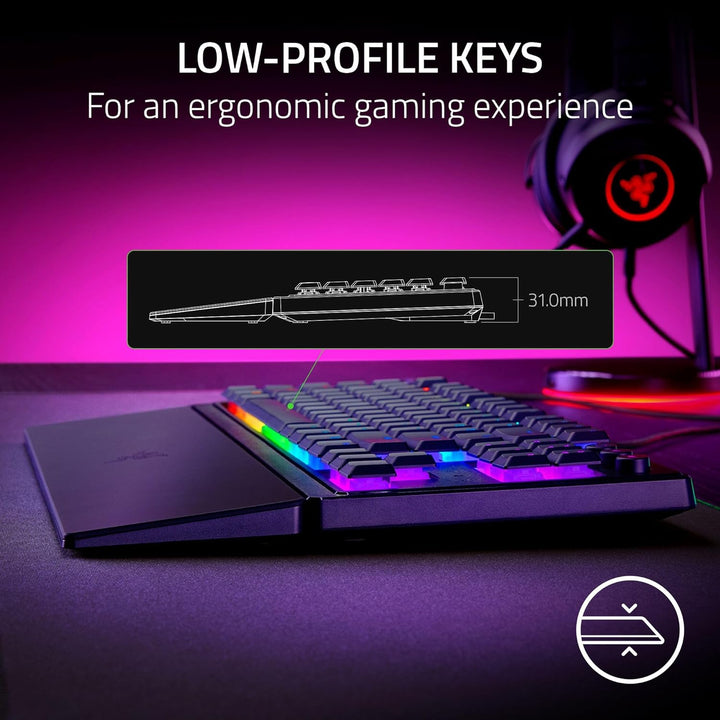 Teclado para juegos Razer Ornata V3 TKL: Teclas de perfil bajo - In...