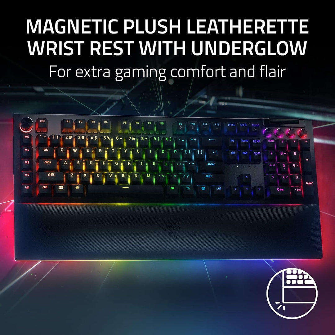 Razer BlackWidow V4 Pro Teclado mecánico con cable para juegos: int...