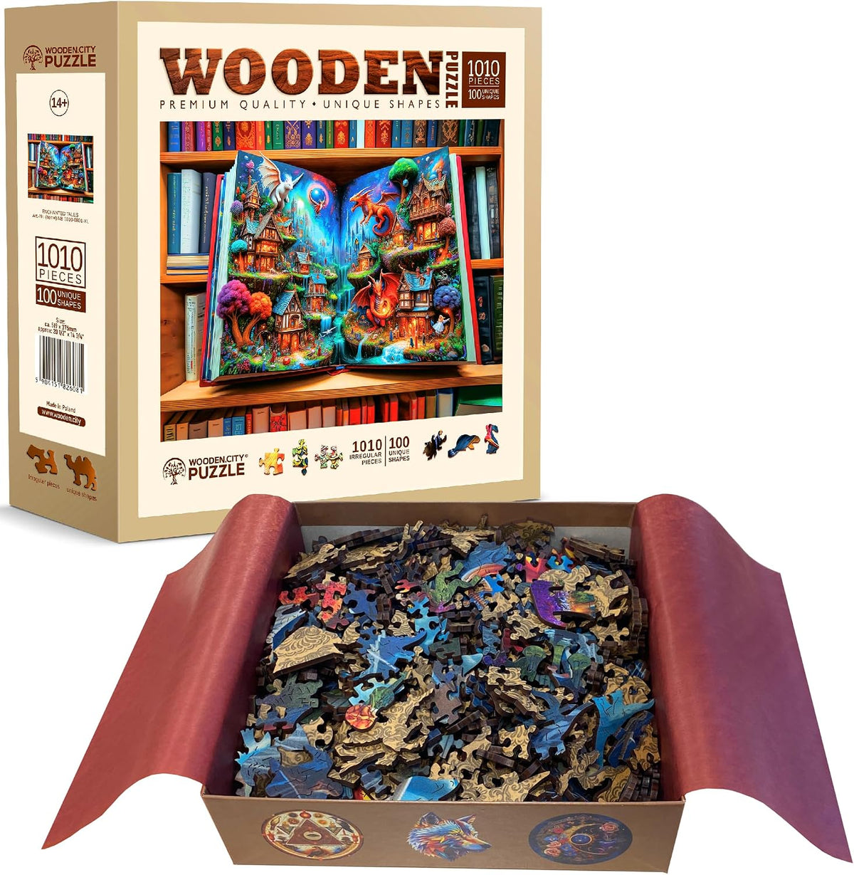 WOODEN.CITY - Rompecabezas de madera para adultos, 1010 piezas