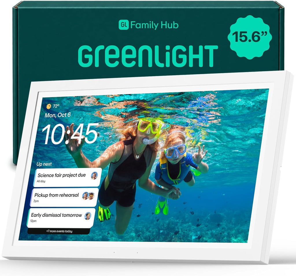 Greenlight Family Hub - Calendario digital de 15,6 pulgadas con pantalla