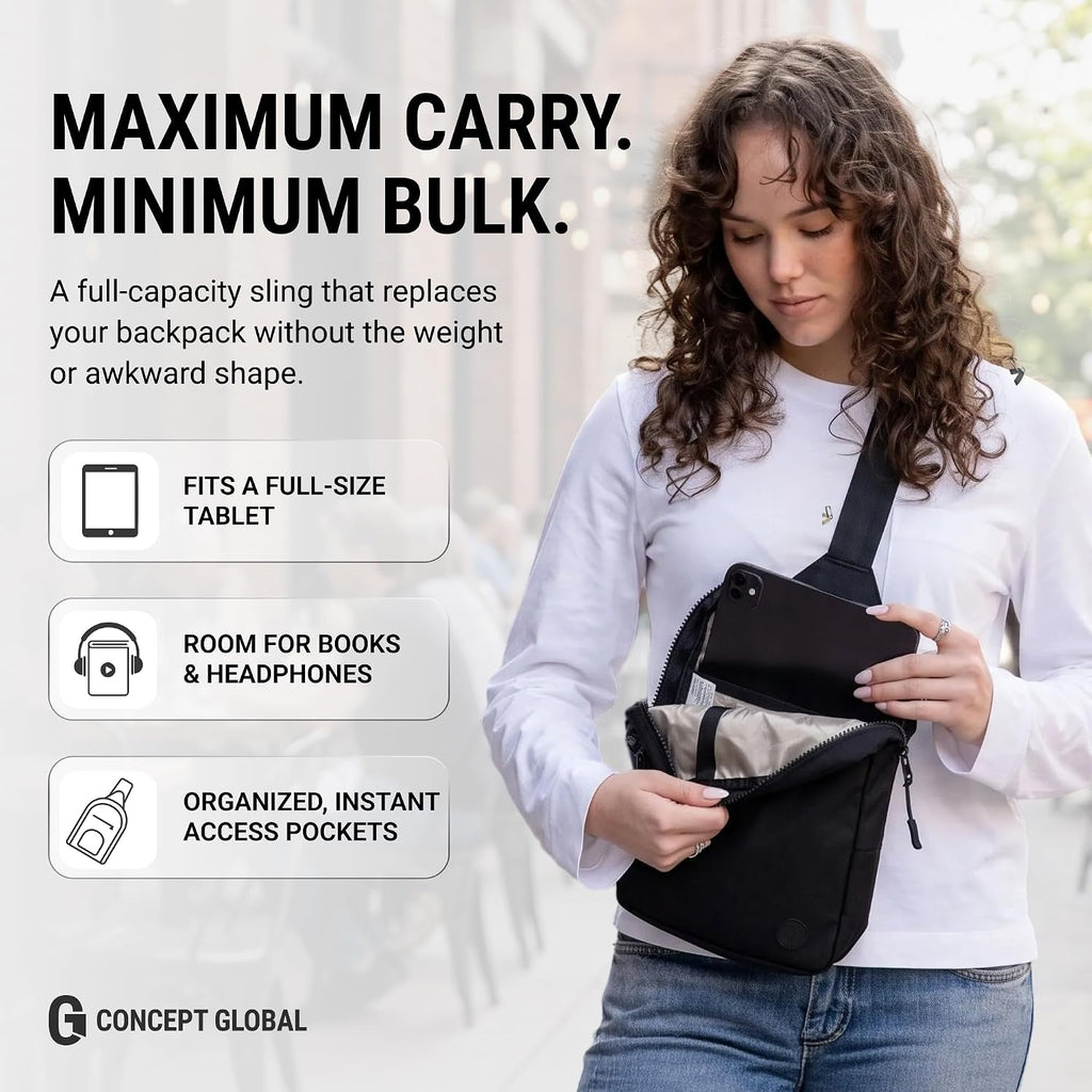 Bolso tipo bandolera de viaje para hombres y mujeres, bolso cruzado antirrobo con bloqueo RFID