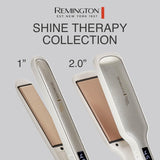 Remington Shine Therapy - Plancha alisadora de pelo de 1 pulgada, p...