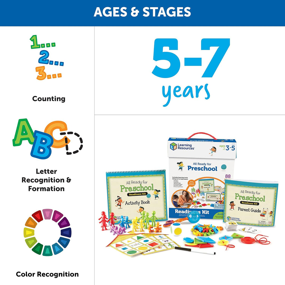 Learning Resources Kit de Preparación Completa para Preescolar - Co...