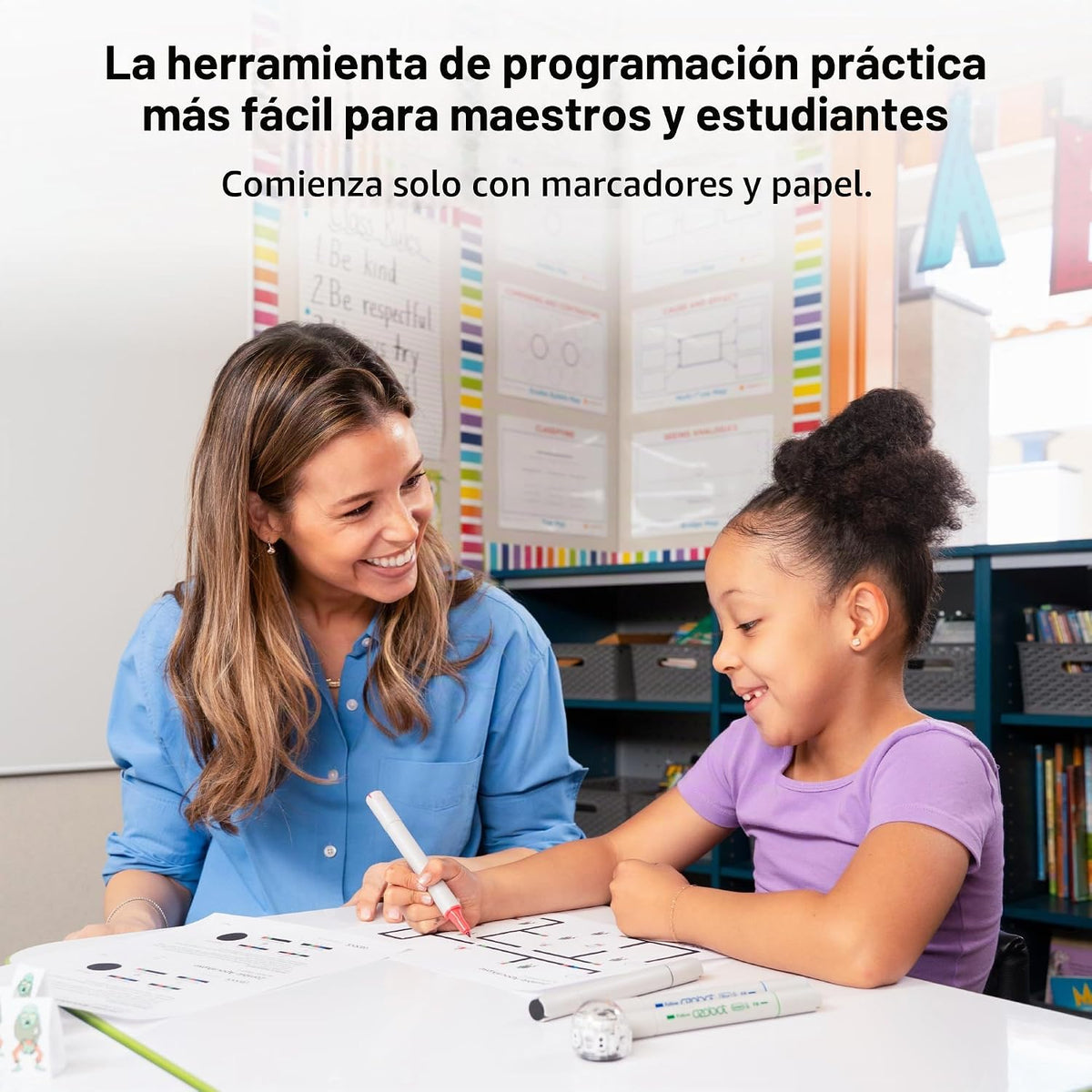 Ozobot Evo 18 Bot Classroom Kit | Edades 5-11 | Codificación STEM para escuelas