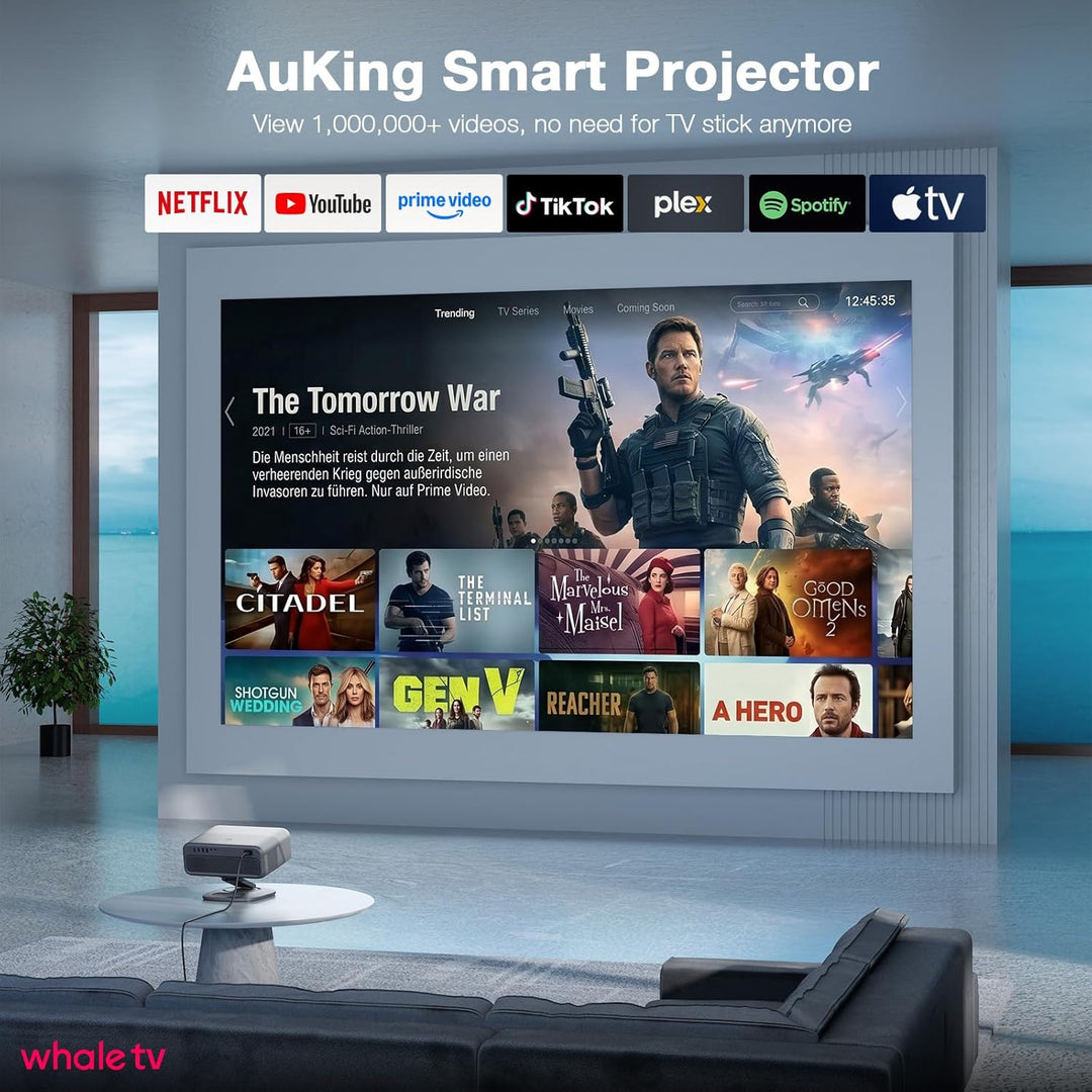 [Ahora con Netflix y 4200 ANSI] Proyector 4K con WiFi y Bluetooth,...