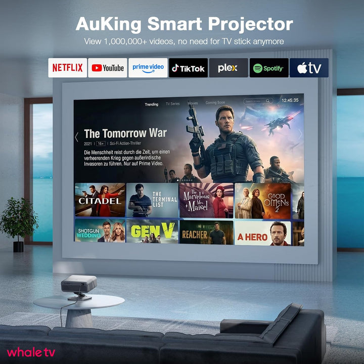 [Ahora con Netflix y 4200 ANSI] Proyector 4K con WiFi y Bluetooth,...