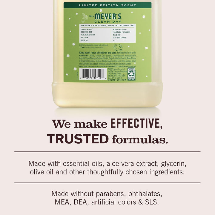 Mrs. MEYER'S Clean Day - Recambio de jabón líquido para manos,...