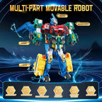 QUANTUM HEROES DINOSTER Robot 4 en 1 Mega Metatron 16.1in - Edades 5+