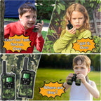 Walkie Talkies para niños, juguetes para niños de 5 años en adelante, juguetes al aire libre, radio de 2 vías, 22 canales, 3 millas de alcance para acampar, cazar, aventura, juego, regalo de