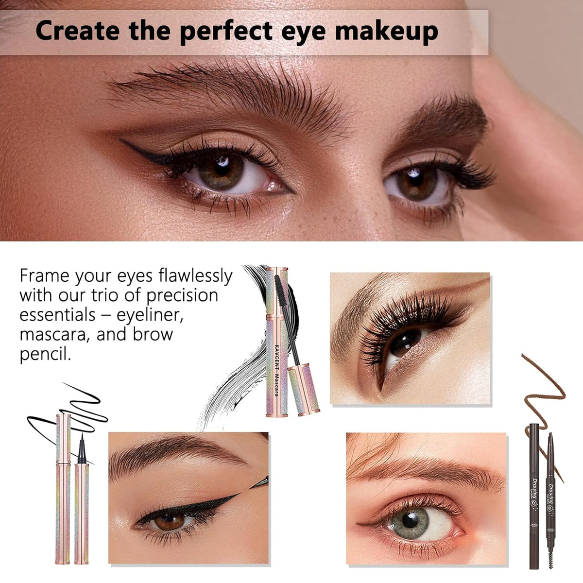 Kit completo de maquillaje para niñas, paleta de sombras de ojos, b...