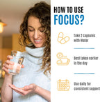 Lumobo Focus - Suplemento cerebral nootrópico sin cafeína