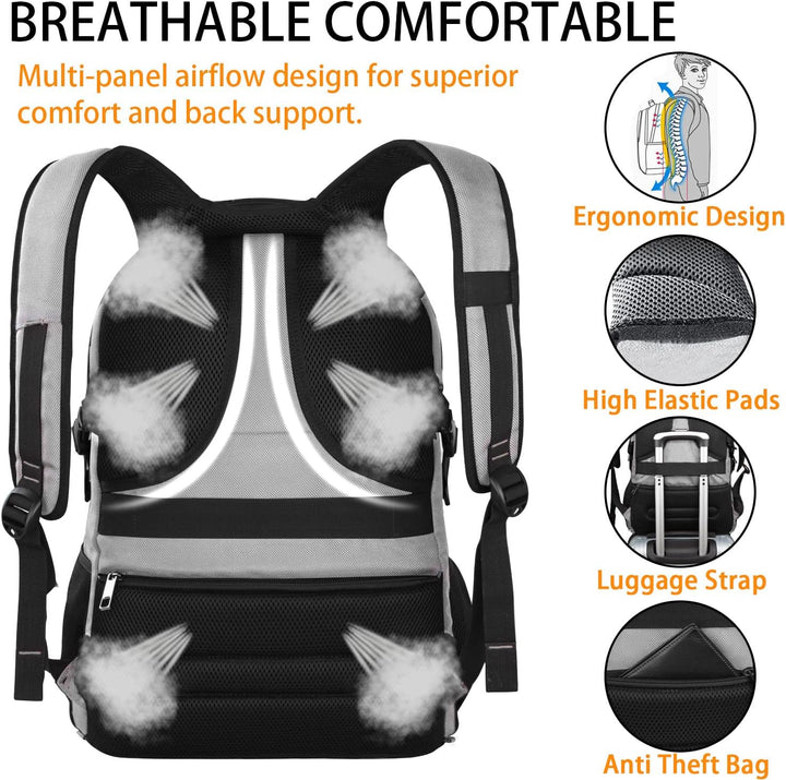 LTINVECK - Mochila para laptop de viaje, mochila extra grande para...