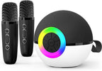 Mini máquina de karaoke con altavoz para niños y adultos, micrófono portátil con Bluetooth y juguetes de canciones con luz LED, el mejor regalo de Navidad, cumpleaños y festival para niñas y