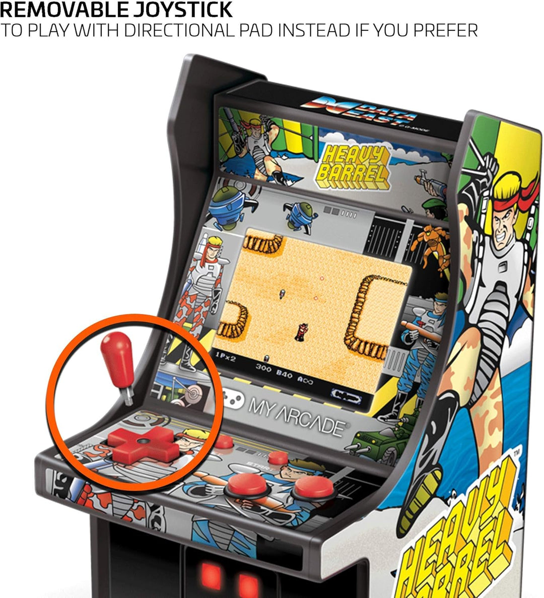 My Arcade Micro Player Mini Arcade Machine: Heavy Barrel Video Game...