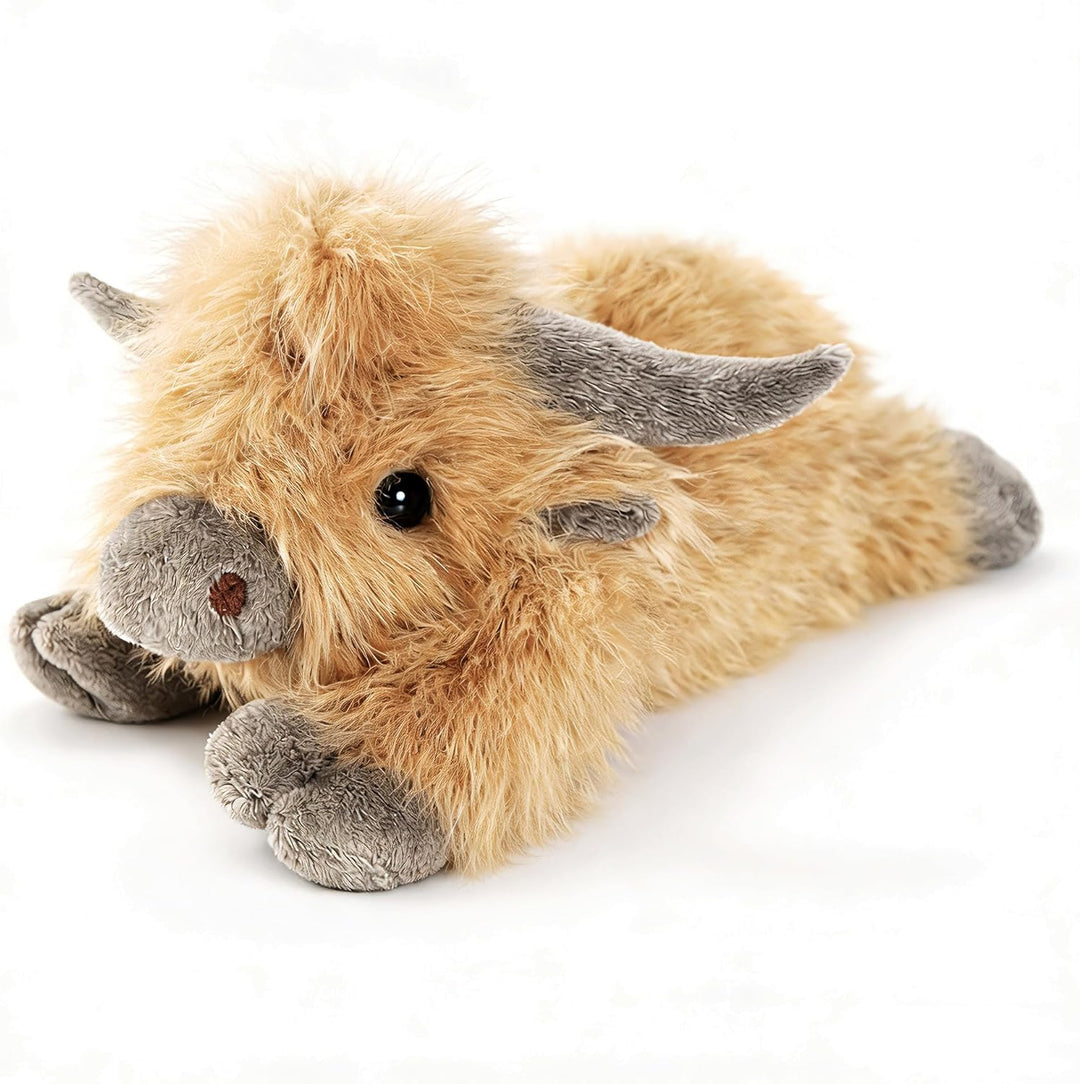 uoozii Animales de peluche con peso de vaca de las tierras altas de...