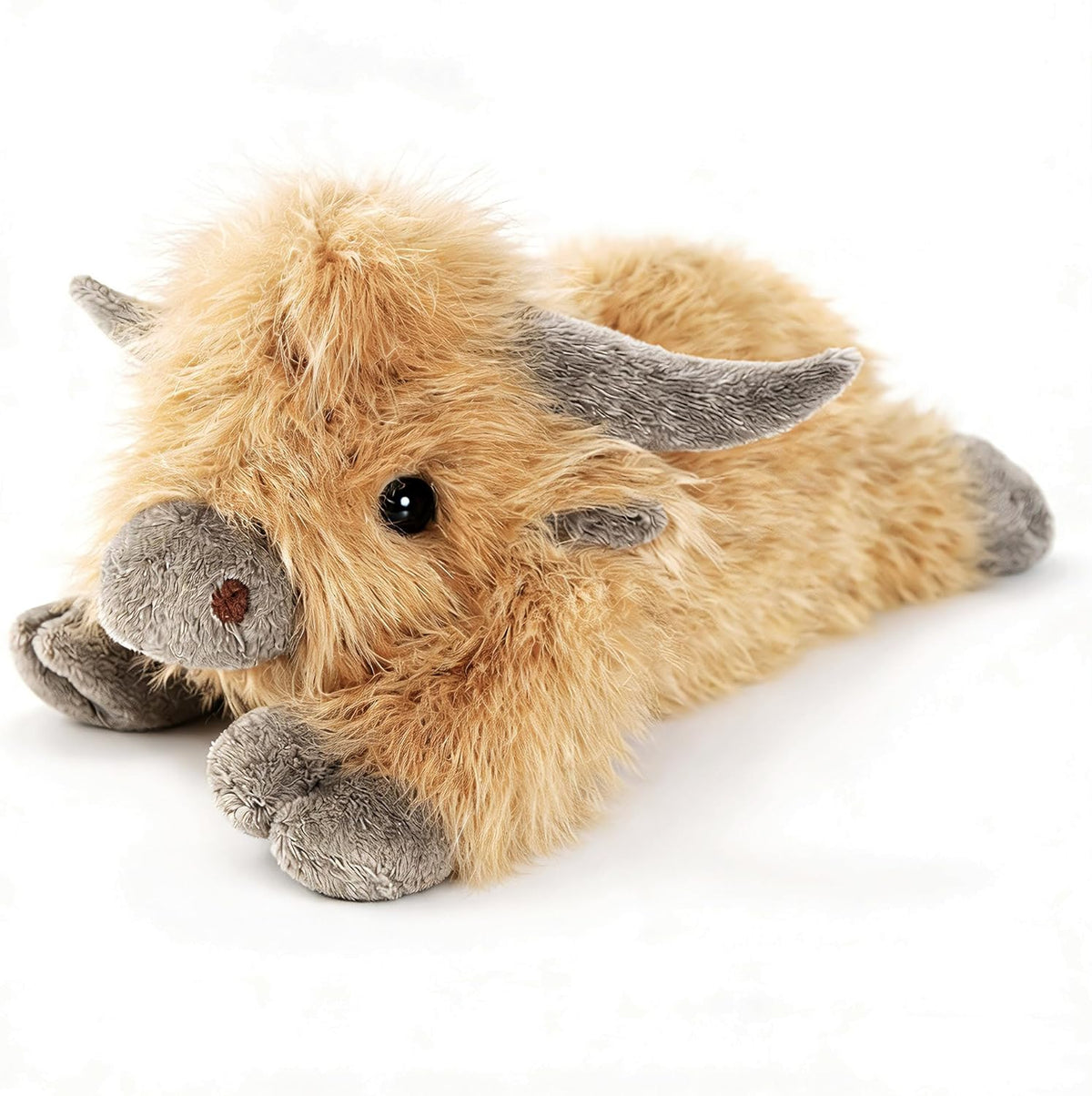 uoozii Animales de peluche con peso de vaca de las tierras altas de 20 pulgadas, Vaca Highland