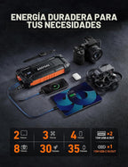 AstroAI S8 Ultra 12V 4000A Arrancador portátil de litio Hasta para todos los motores de gasolina/diésel 12L