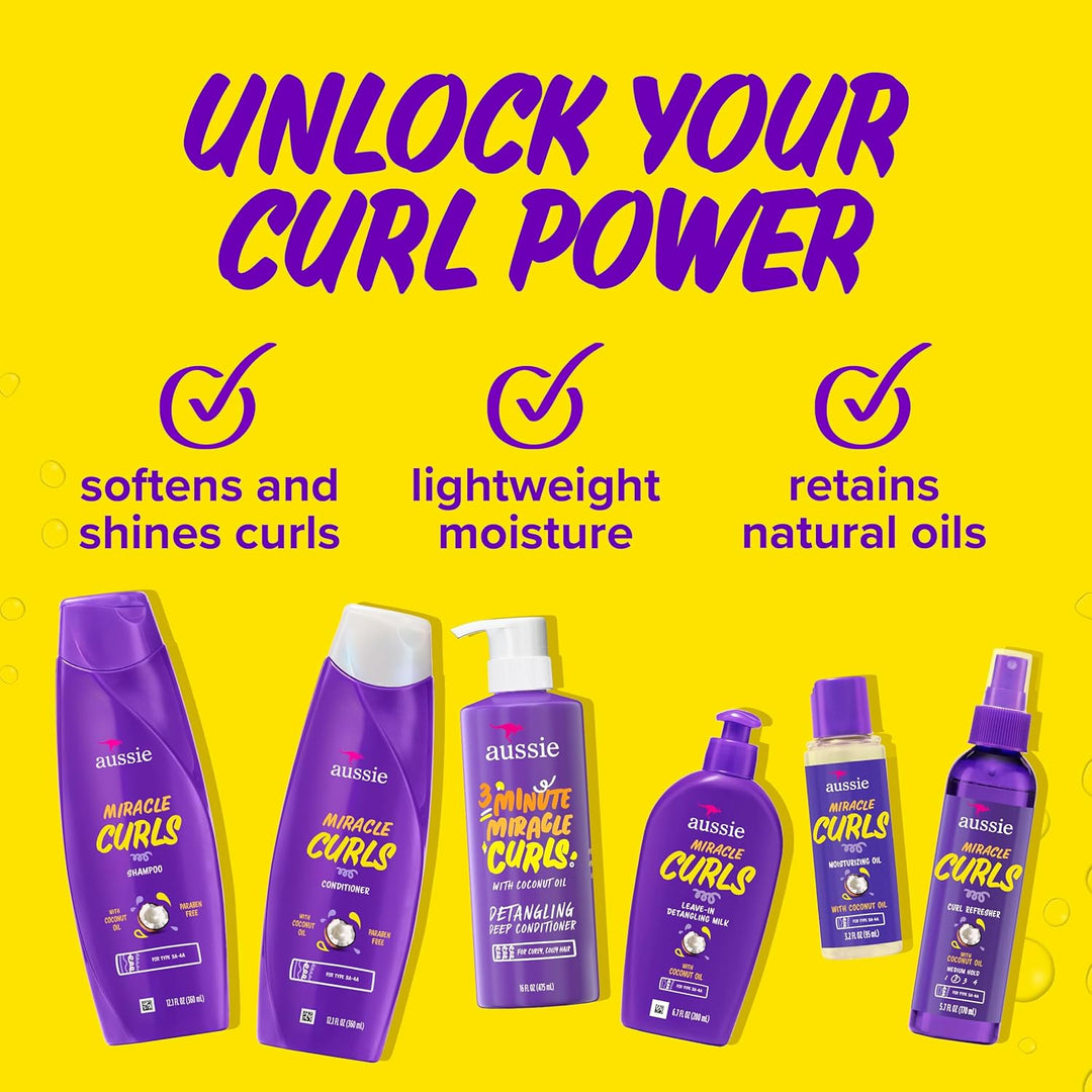 Miracle Curls: champú, acondicionador, acondicionador profundo, gel...