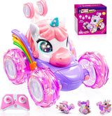 Auto de control remoto de unicornio para niñas auto