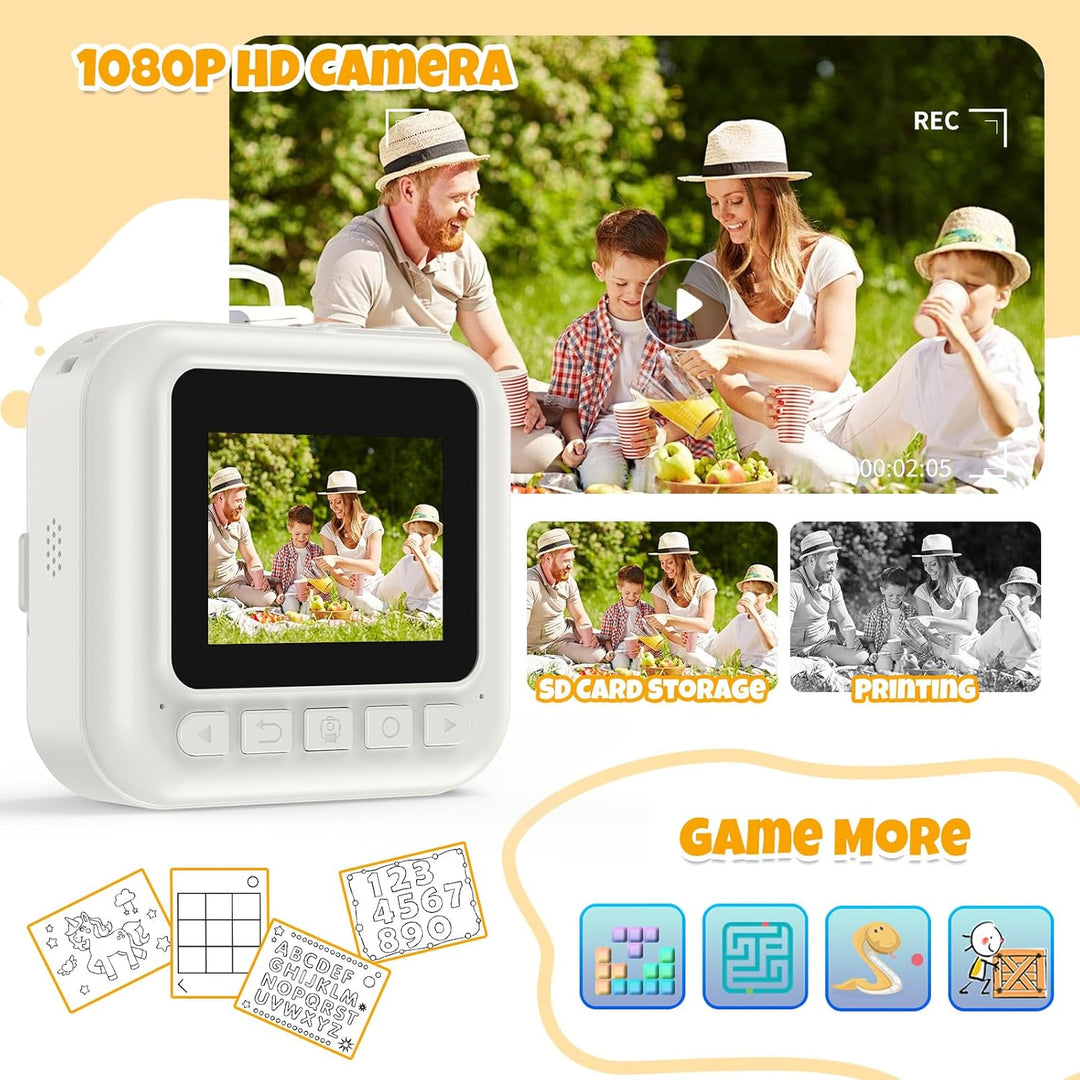 Cámara digital para niños con impresión instantánea, regalo de cump...