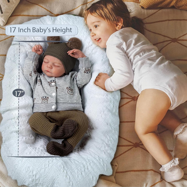 BABESIDE Muñecas de bebé Reborn realistas Noah, niño, 20 pulgadas,...