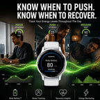 Garmin Reloj inteligente Venu 3 GPS, 1.772 pulgadas plata/piedra blanca, rastreador de actividad física con batería de 14 días y entrenador de sueño, incluye soporte de carga premium, cable de