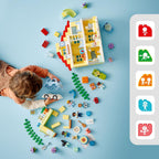 LEGO DUPLO Town 3 en 1 casa familiar 10994 Juego de construcción educativo STEM, juguete de regalo para Navidad para niños pequeños de 3 años en adelante, juguete de auto y casa de 3 pisos permite que
