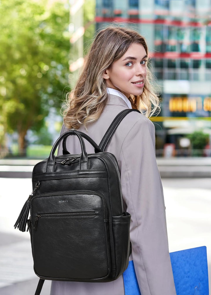 Shrrie: mochila para laptop de mujer de 15.6 pulgadas, mochila de c...
