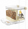 Alimentador automático para pájaros para jaula,Contenedor de alimento de